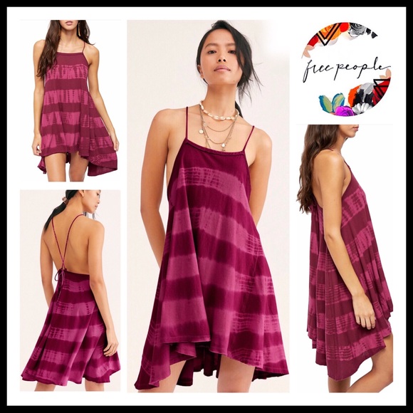 FREE PEOPLE BOHO FLOWY TUNIC TANK MINI DRESS A2C - Picture 2 of 15